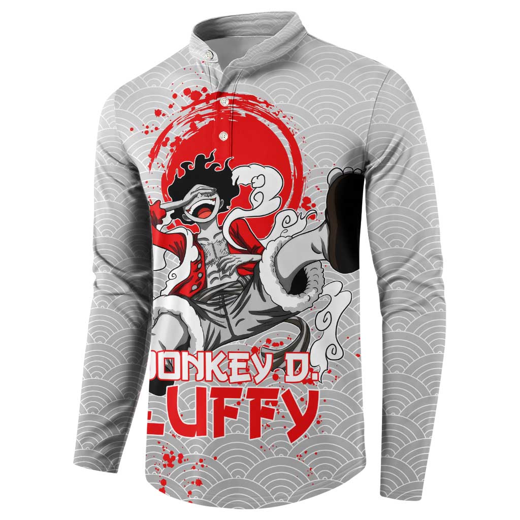 Luffy - One Piece Button Sweatshirt Anime Style