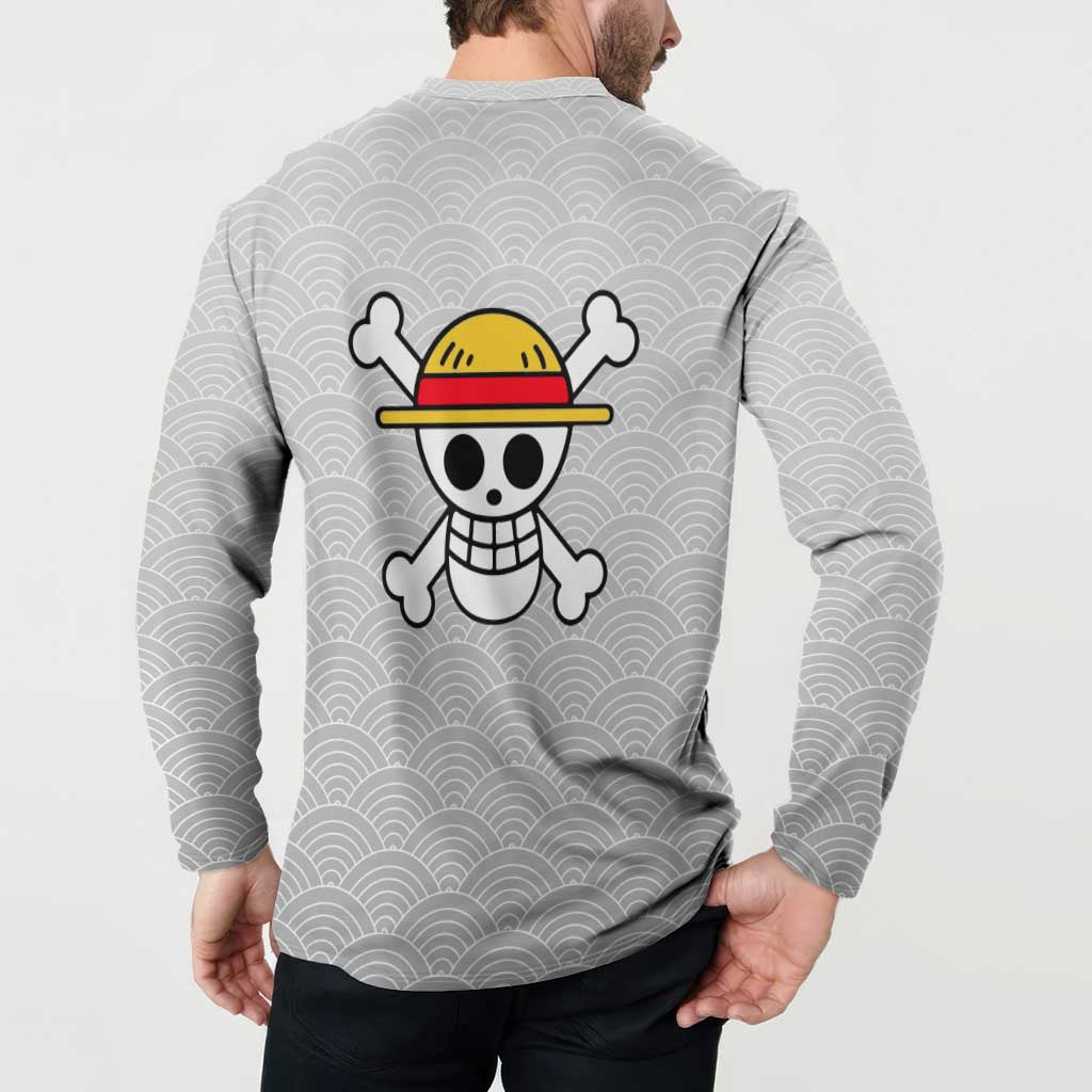 Luffy - One Piece Button Sweatshirt Anime Style