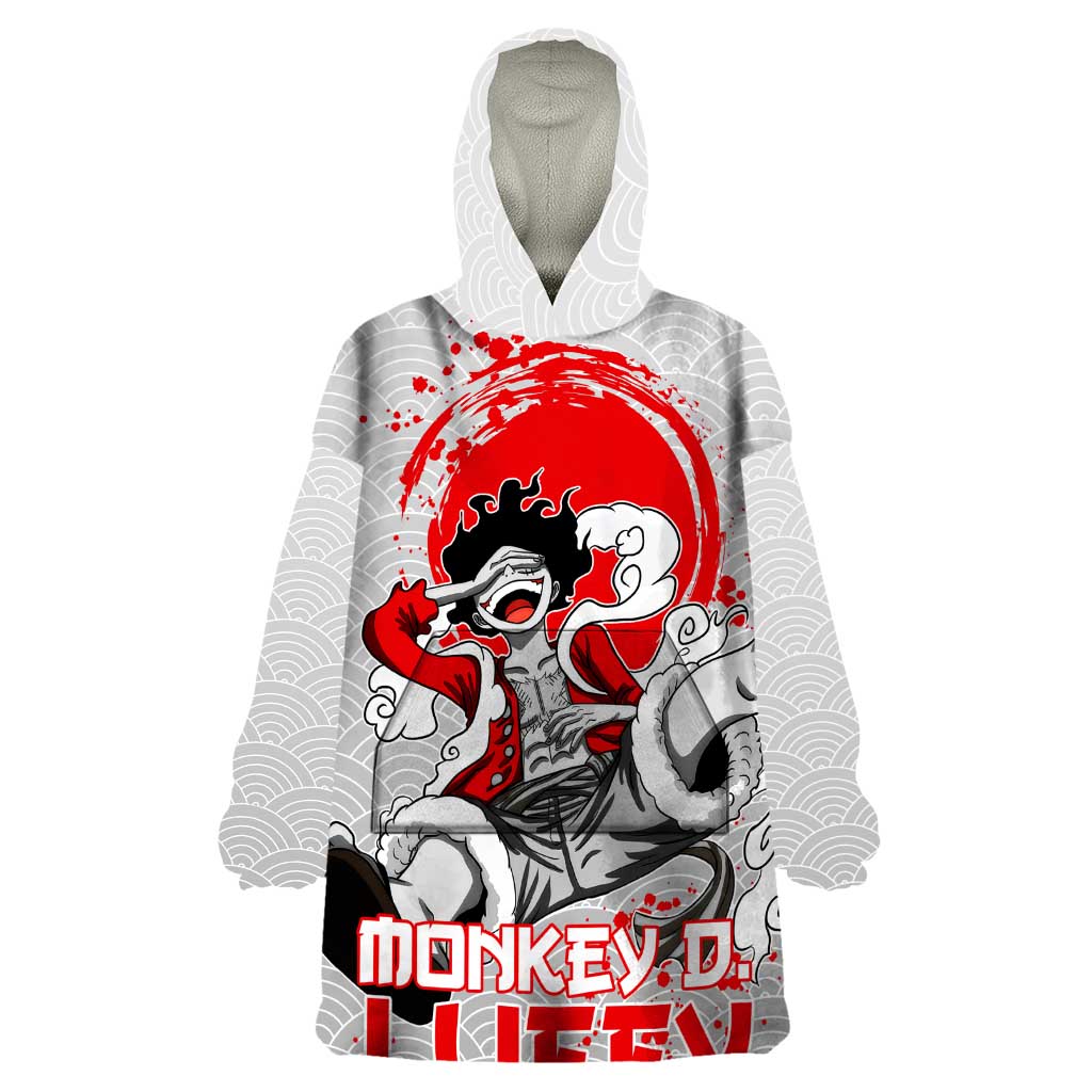 Luffy - One Piece Wearable Blanket Hoodie Anime Style