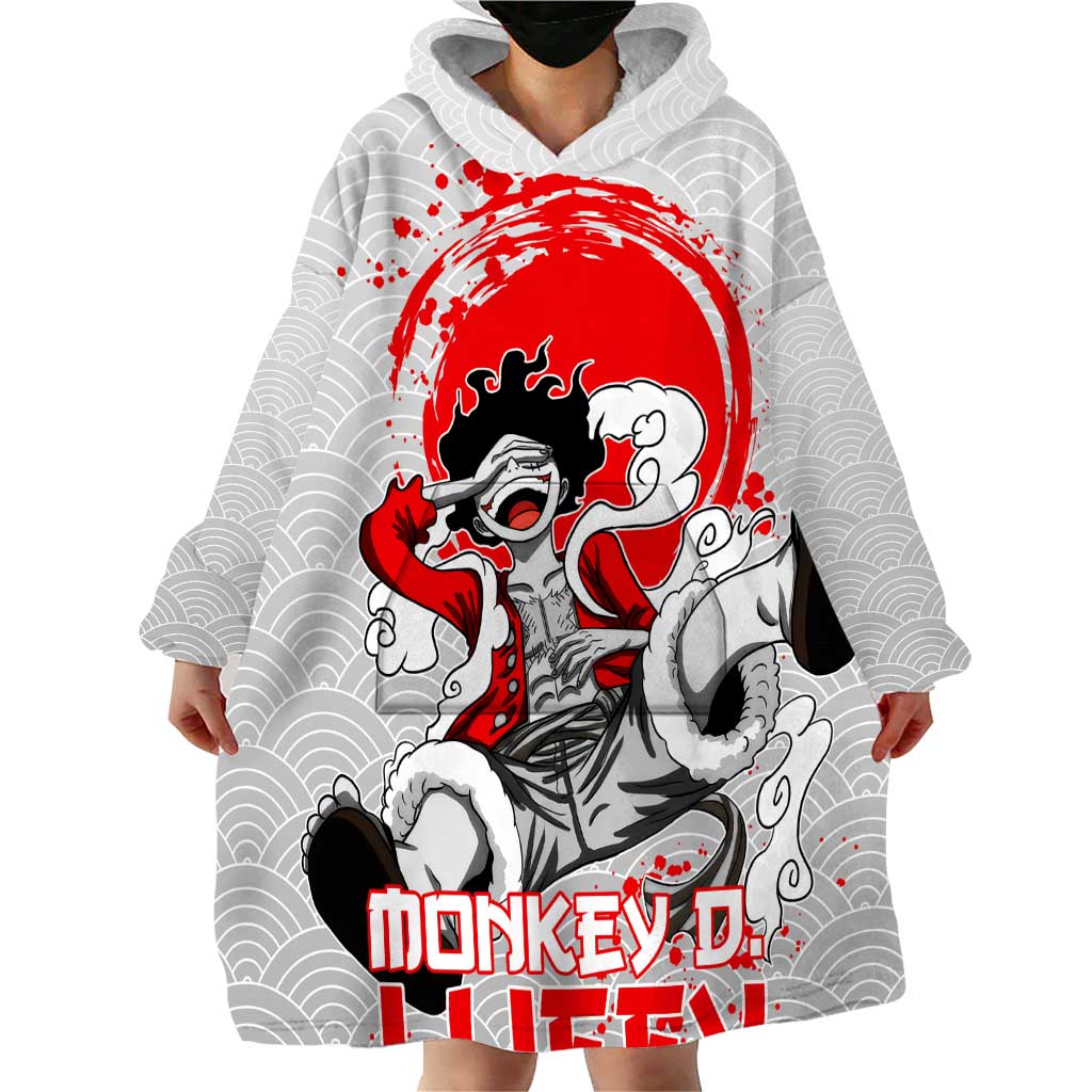 Luffy - One Piece Wearable Blanket Hoodie Anime Style