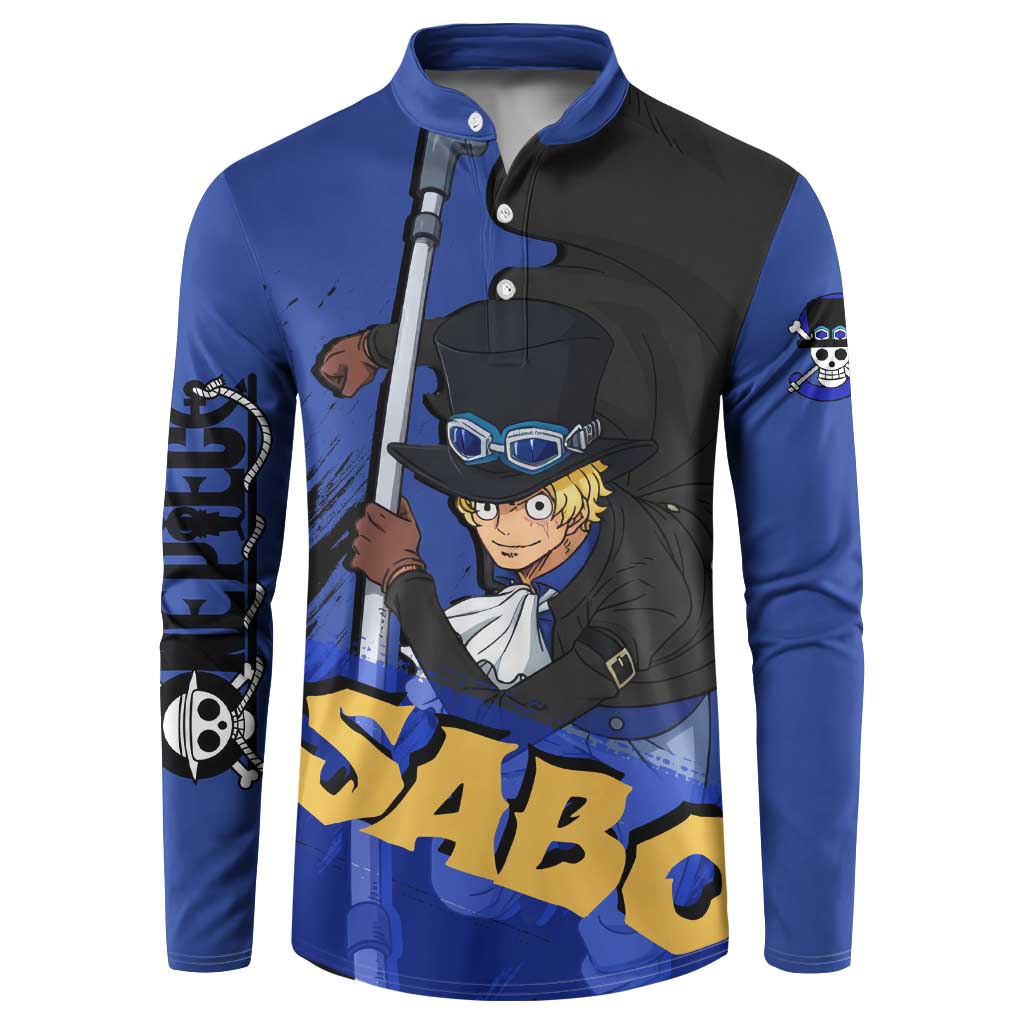 Sabo - One Piece Button Sweatshirt Anime Style