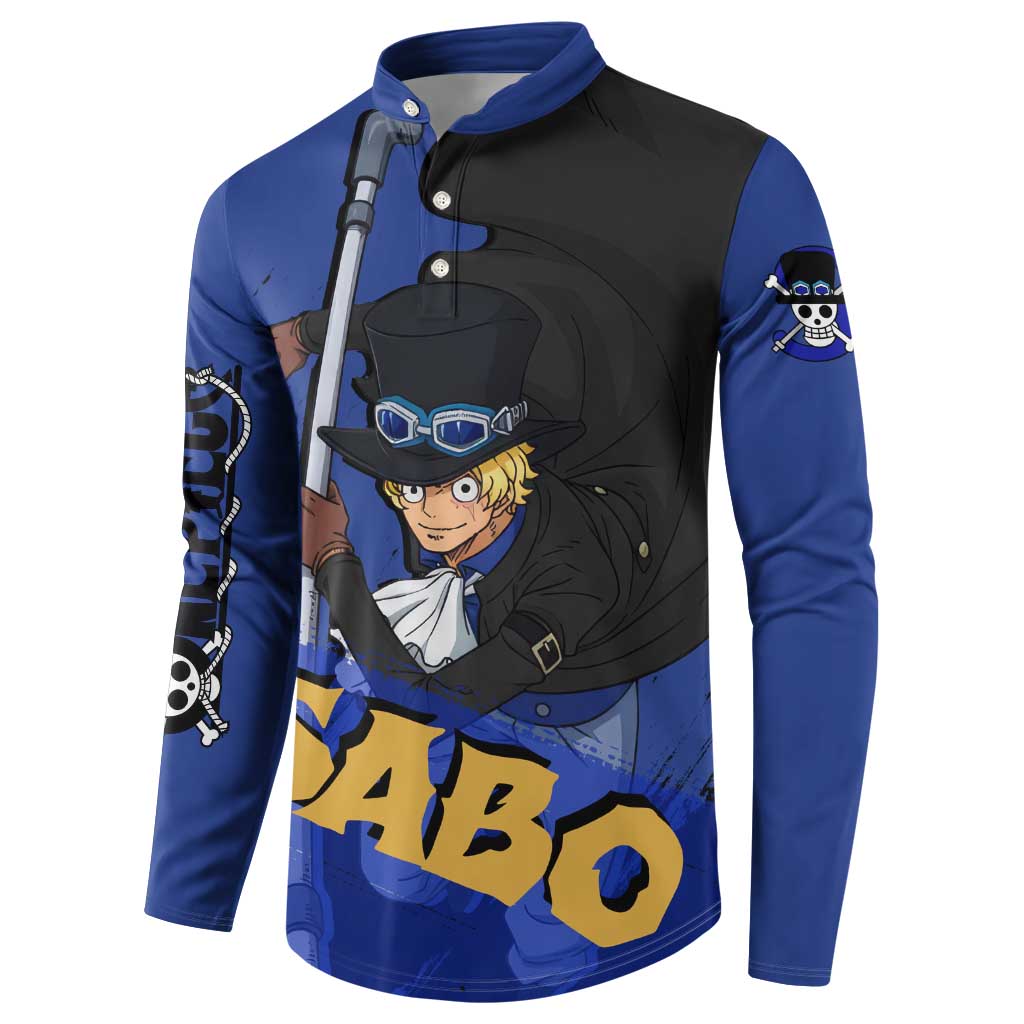 Sabo - One Piece Button Sweatshirt Anime Style