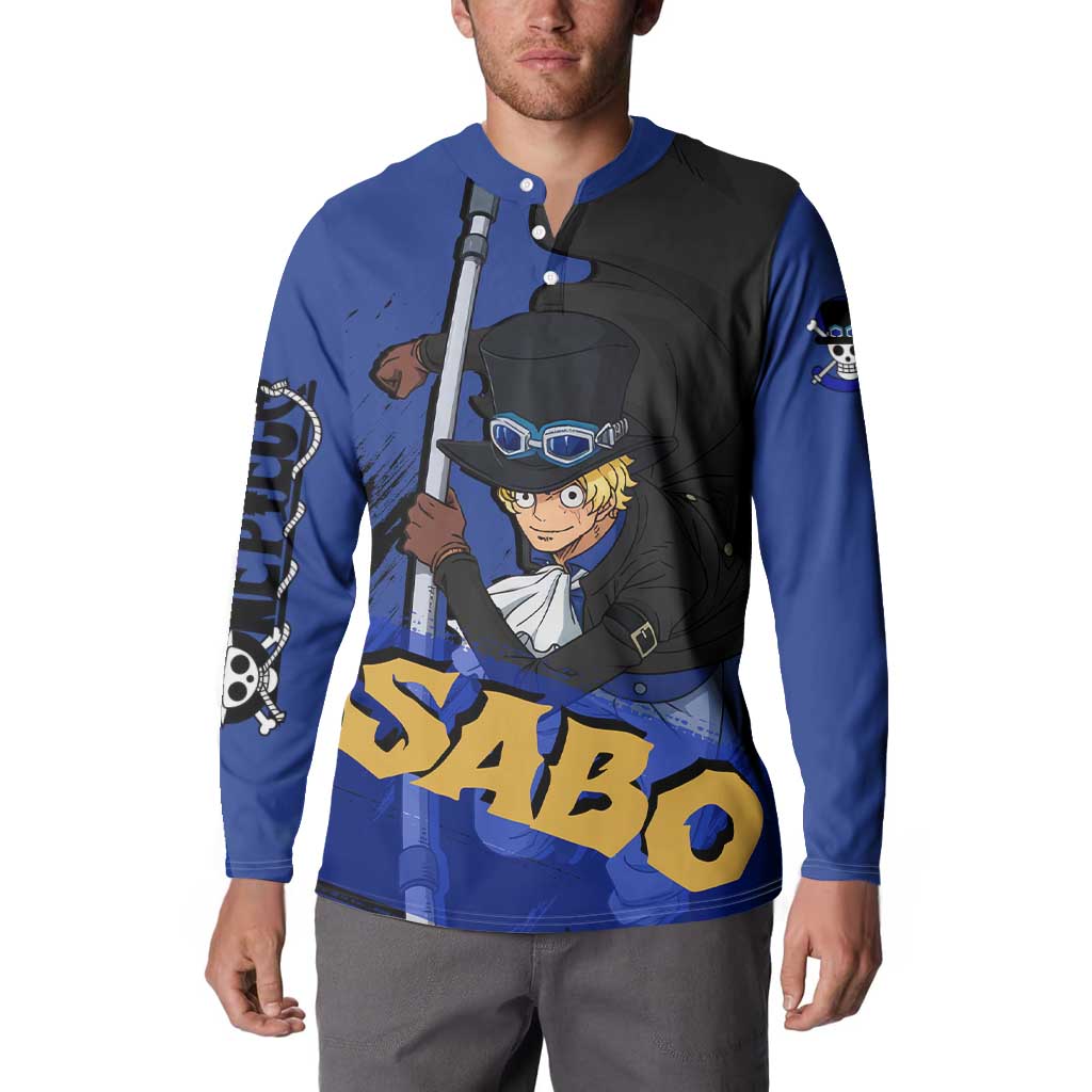 Sabo - One Piece Button Sweatshirt Anime Style