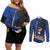 Sabo - One Piece Couples Matching Off Shoulder Short Dress and Long Sleeve Button Shirt Anime Style