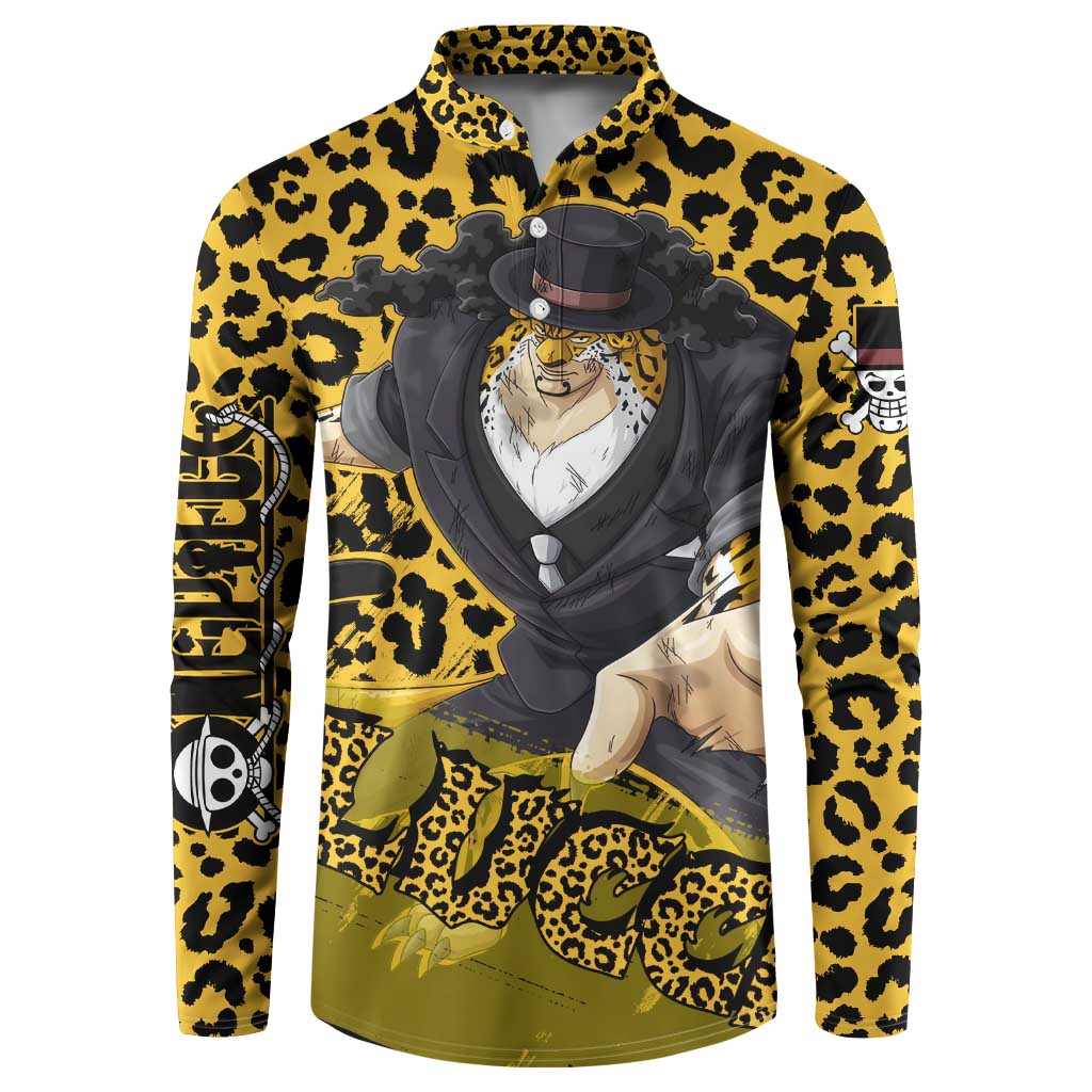 Rob Lucci - One Piece Button Sweatshirt Anime Style