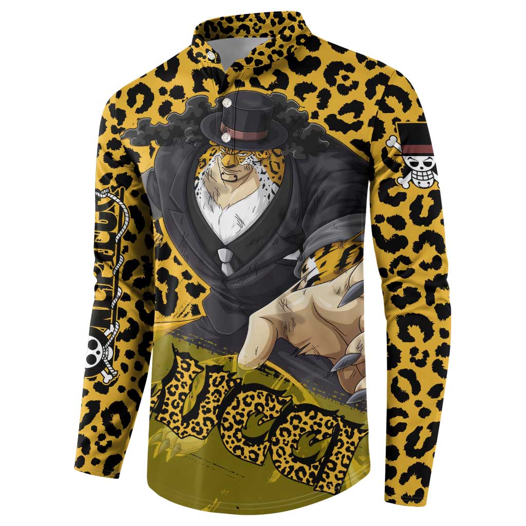 Rob Lucci - One Piece Button Sweatshirt Anime Style