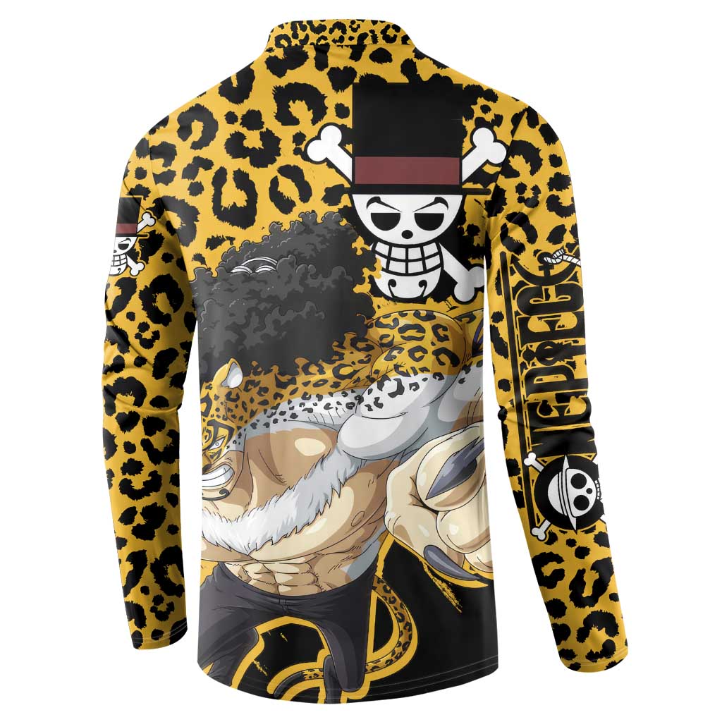 Rob Lucci - One Piece Button Sweatshirt Anime Style