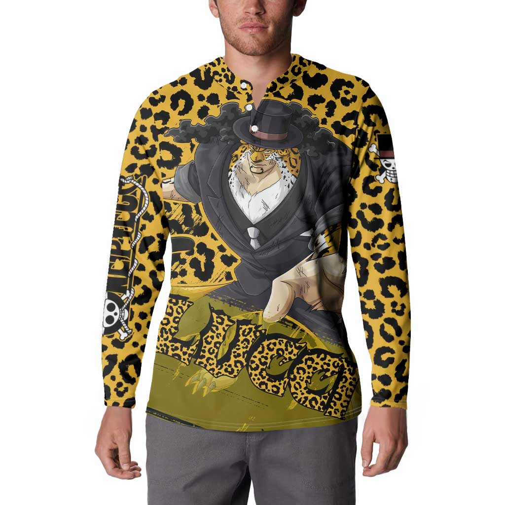 Rob Lucci - One Piece Button Sweatshirt Anime Style