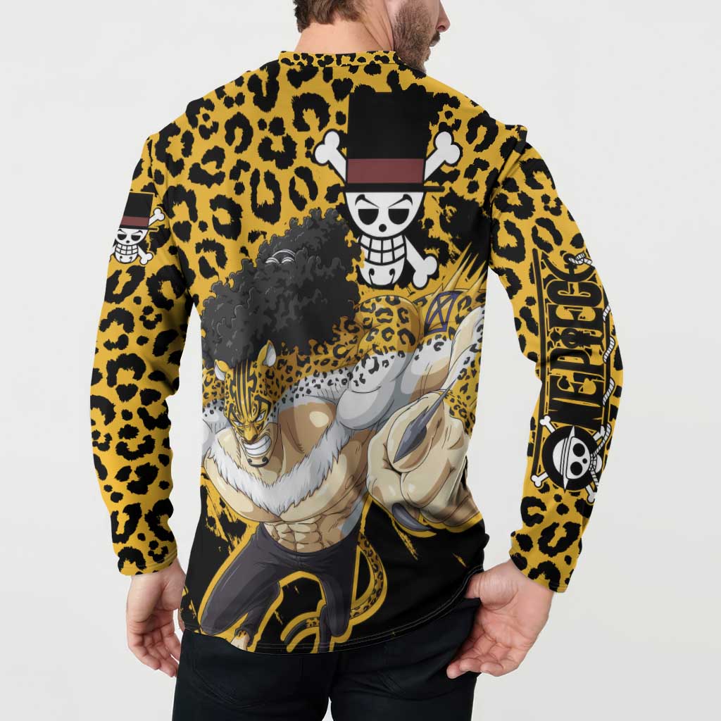 Rob Lucci - One Piece Button Sweatshirt Anime Style