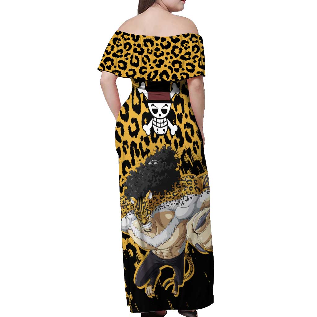 Rob Lucci - One Piece Off Shoulder Maxi Dress Anime Style