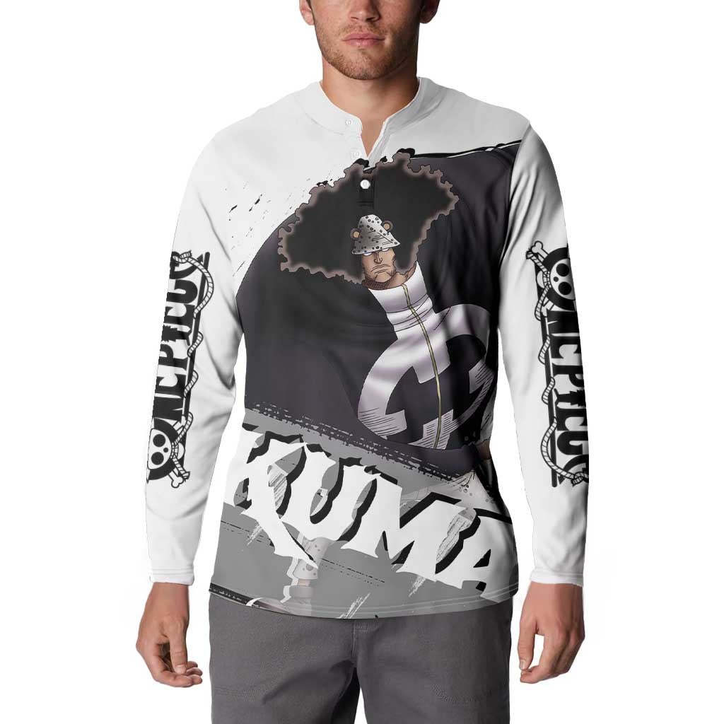 Kuma - One Piece Button Sweatshirt Anime Style