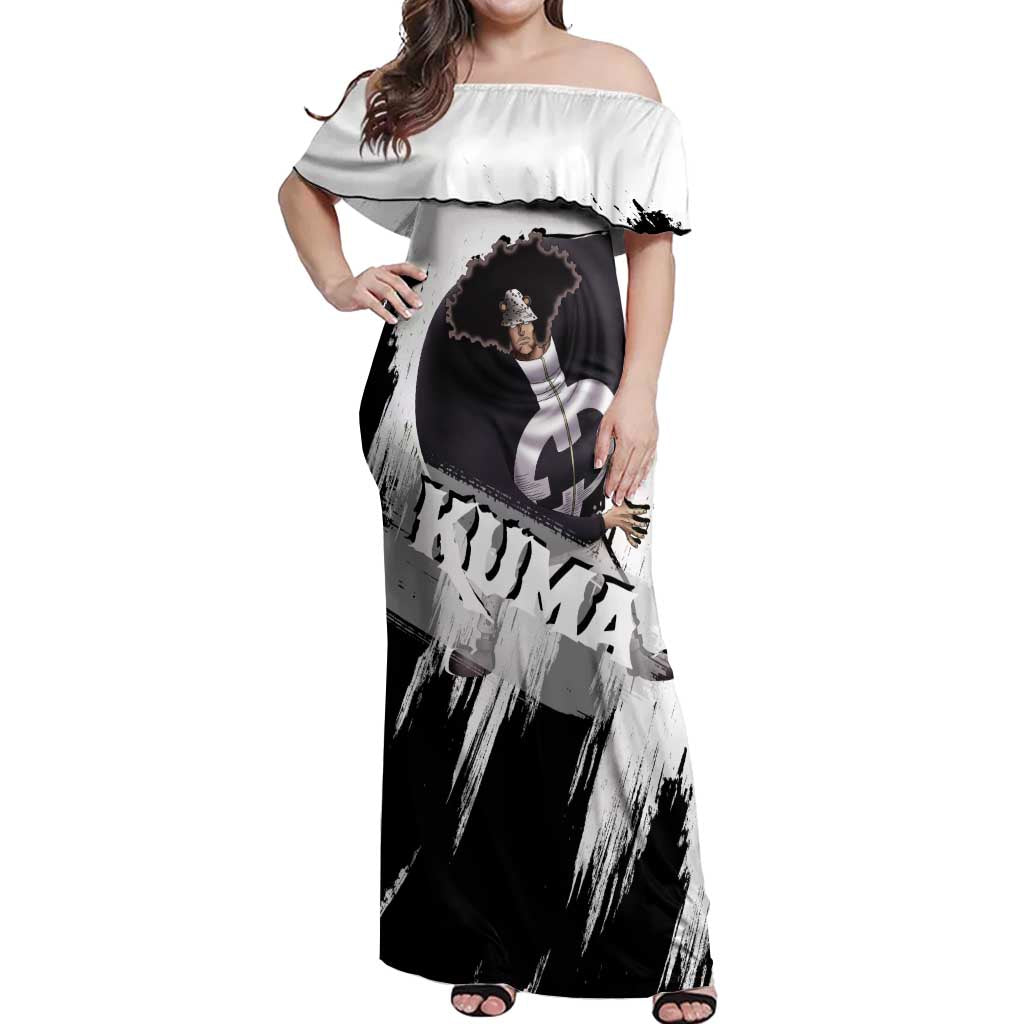 Kuma - One Piece Off Shoulder Maxi Dress Anime Style