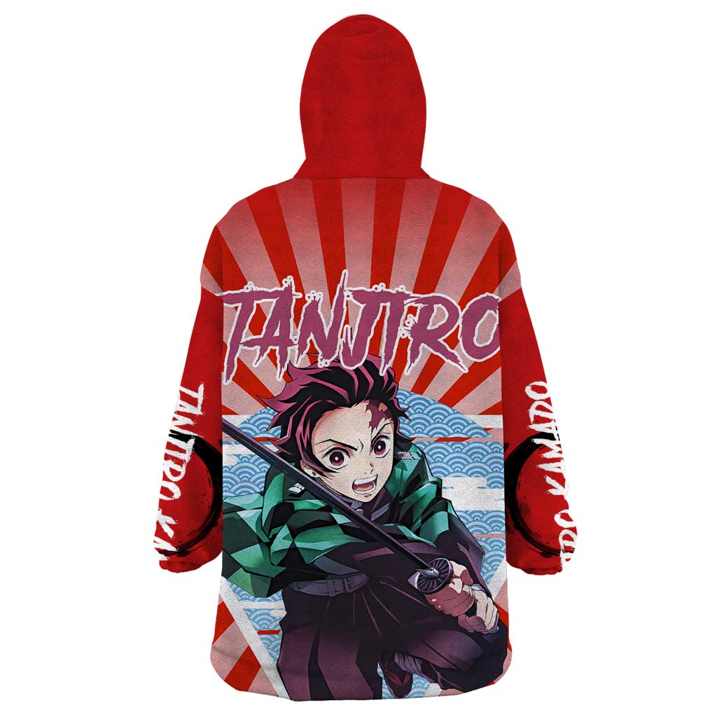 Tanjiro Kamado - Demon Slayer Wearable Blanket Hoodie Anime Style