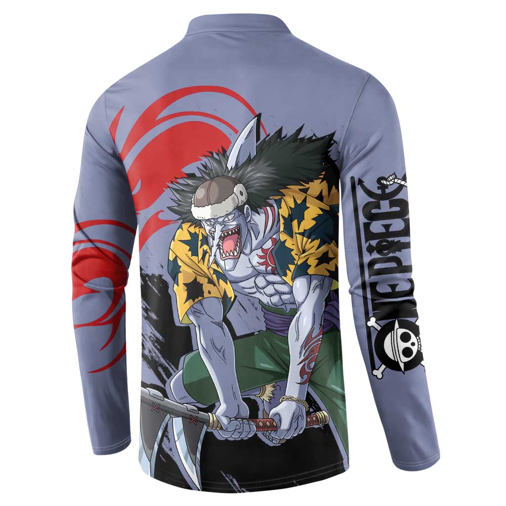 Arlong - One Piece Button Sweatshirt Anime Style