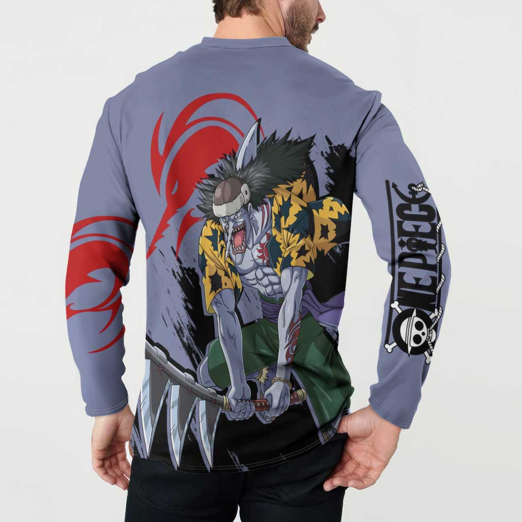 Arlong - One Piece Button Sweatshirt Anime Style