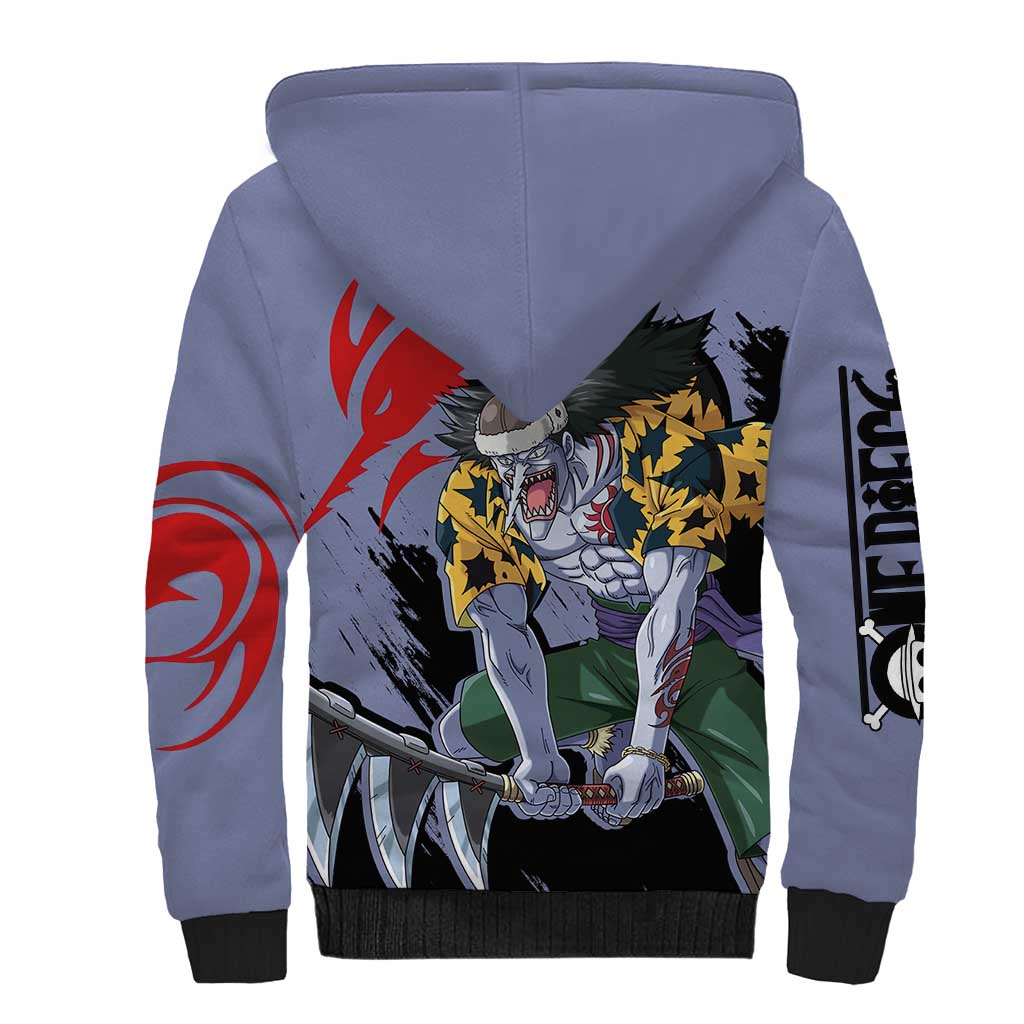 Arlong - One Piece Sherpa Hoodie Anime Style