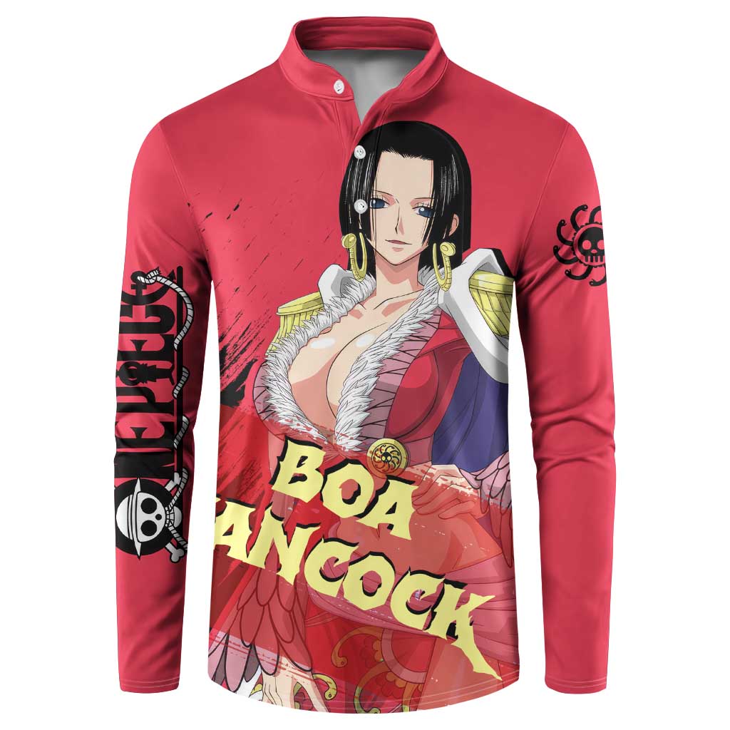 Boa Hancock - One Piece Button Sweatshirt Anime Style