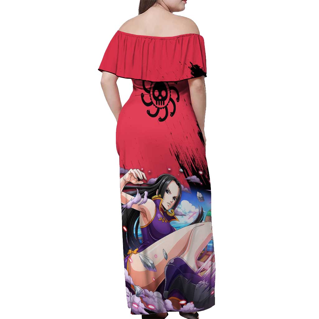 Boa Hancock - One Piece Off Shoulder Maxi Dress Anime Style