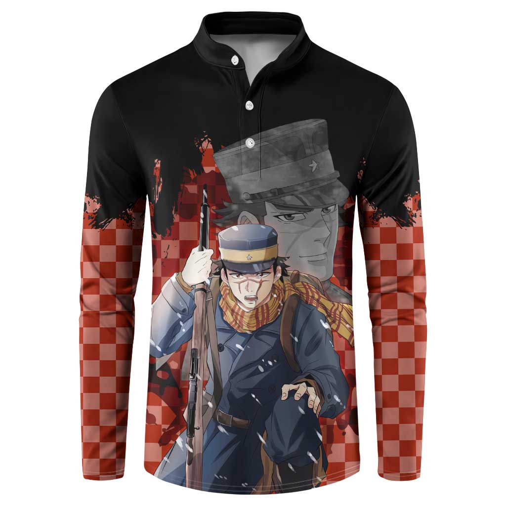Saichi Sugimoto - Golden Kamuy Button Sweatshirt Anime Style