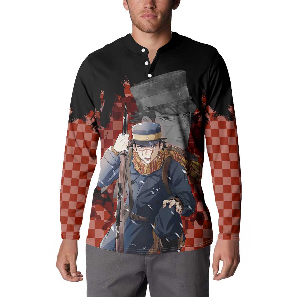 Saichi Sugimoto - Golden Kamuy Button Sweatshirt Anime Style
