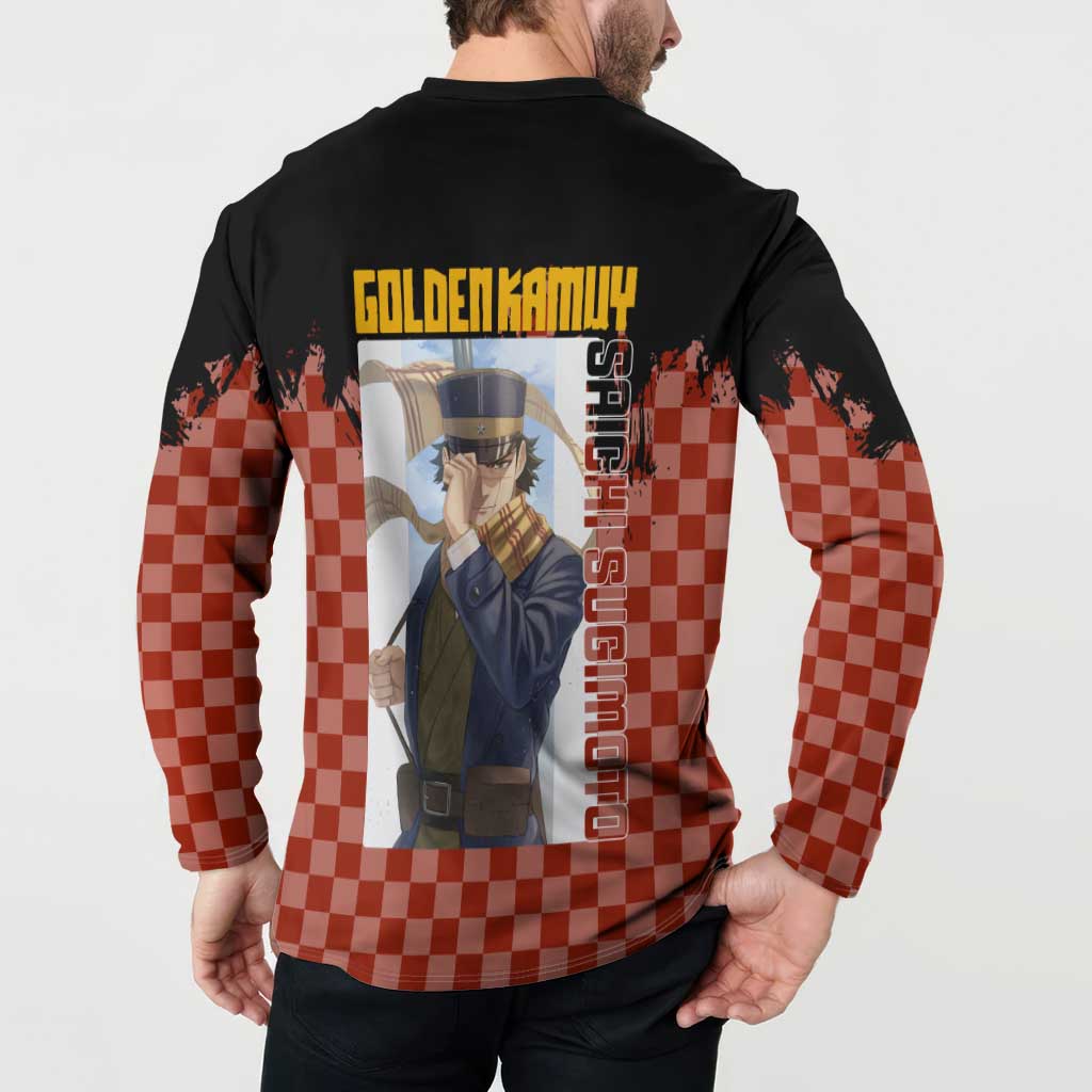 Saichi Sugimoto - Golden Kamuy Button Sweatshirt Anime Style