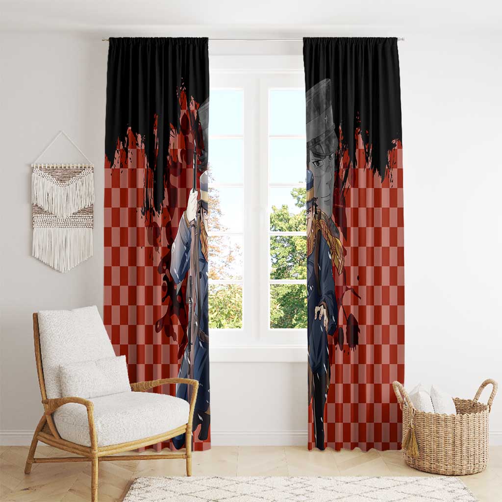 Saichi Sugimoto - Golden Kamuy Window Curtain Anime Style