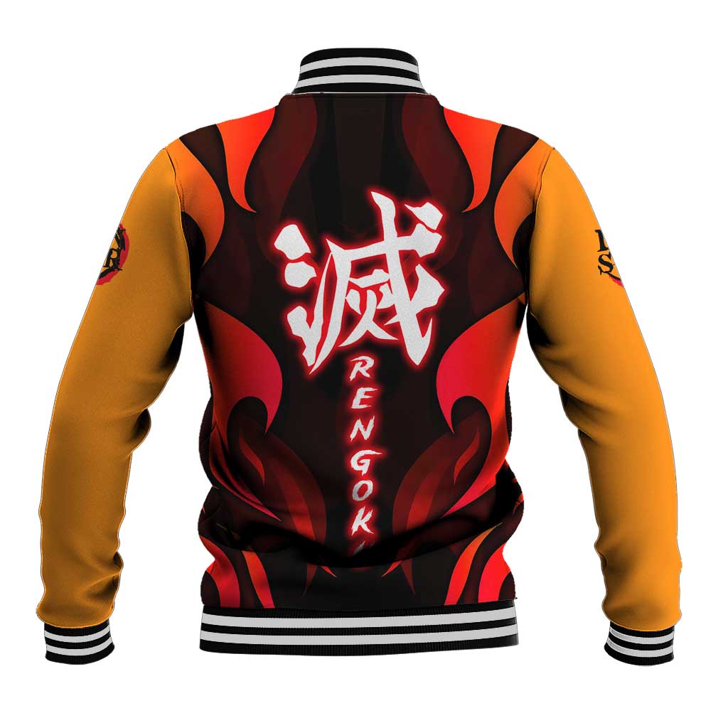Rengoku Kyojuro - Demon Slayer Baseball Jacket Anime Style - The Mazicc