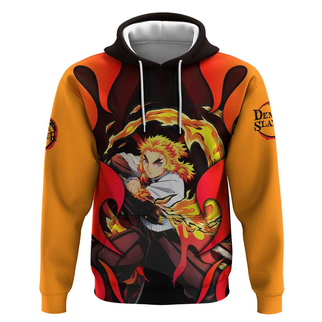 Rengoku Kyojuro - Demon Slayer Hoodie Anime Style - The Mazicc