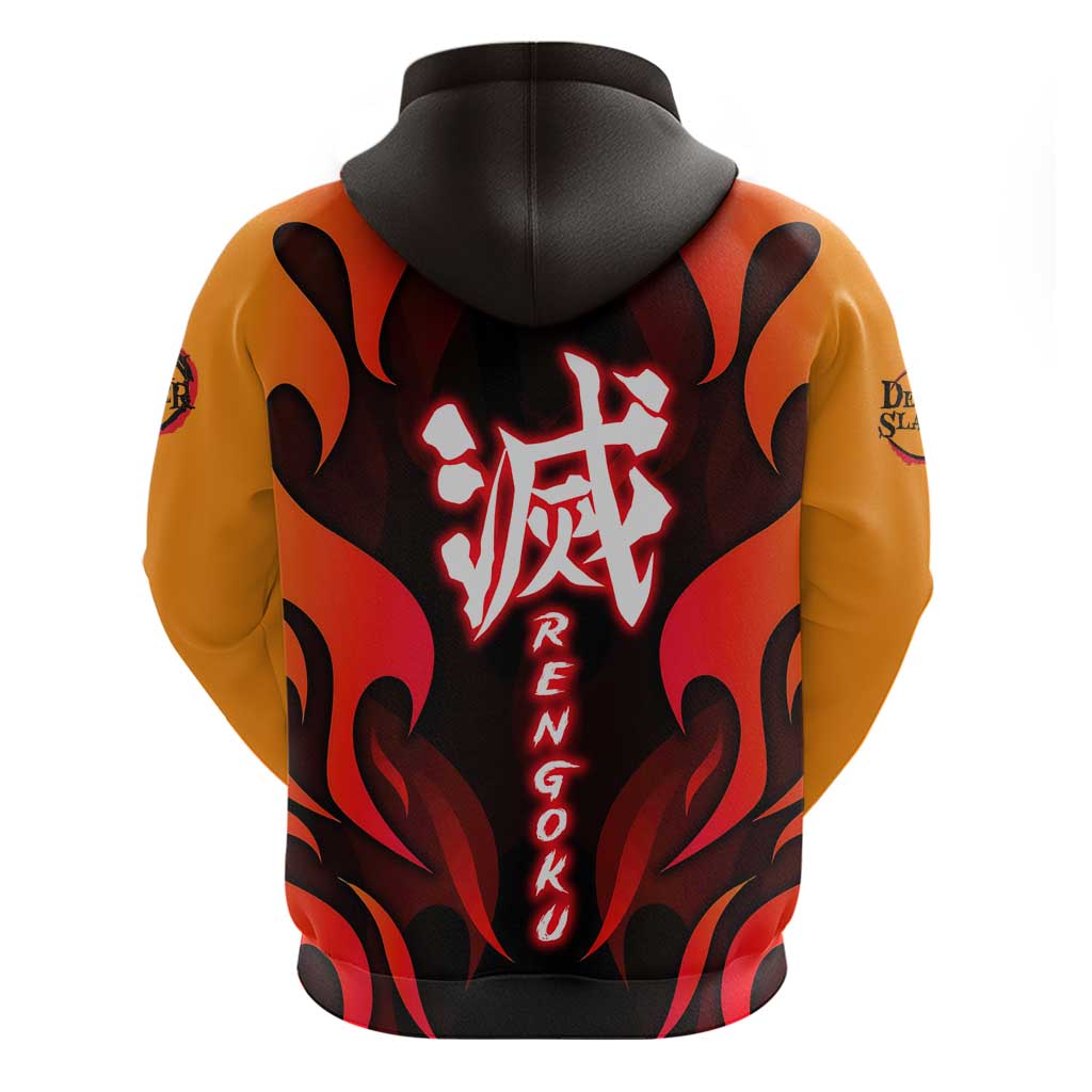 Rengoku Kyojuro - Demon Slayer Hoodie Anime Style - The Mazicc