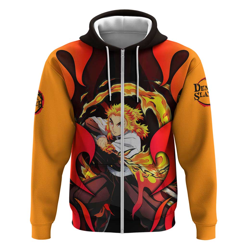 Rengoku Kyojuro - Demon Slayer Hoodie Anime Style - The Mazicc