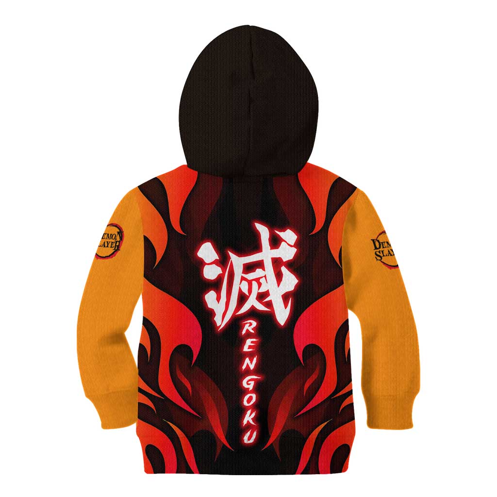 Rengoku Kyojuro - Demon Slayer Kid Hoodie Anime Style - The Mazicc
