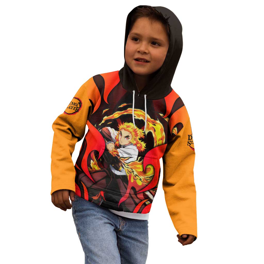 Rengoku Kyojuro - Demon Slayer Kid Hoodie Anime Style - The Mazicc