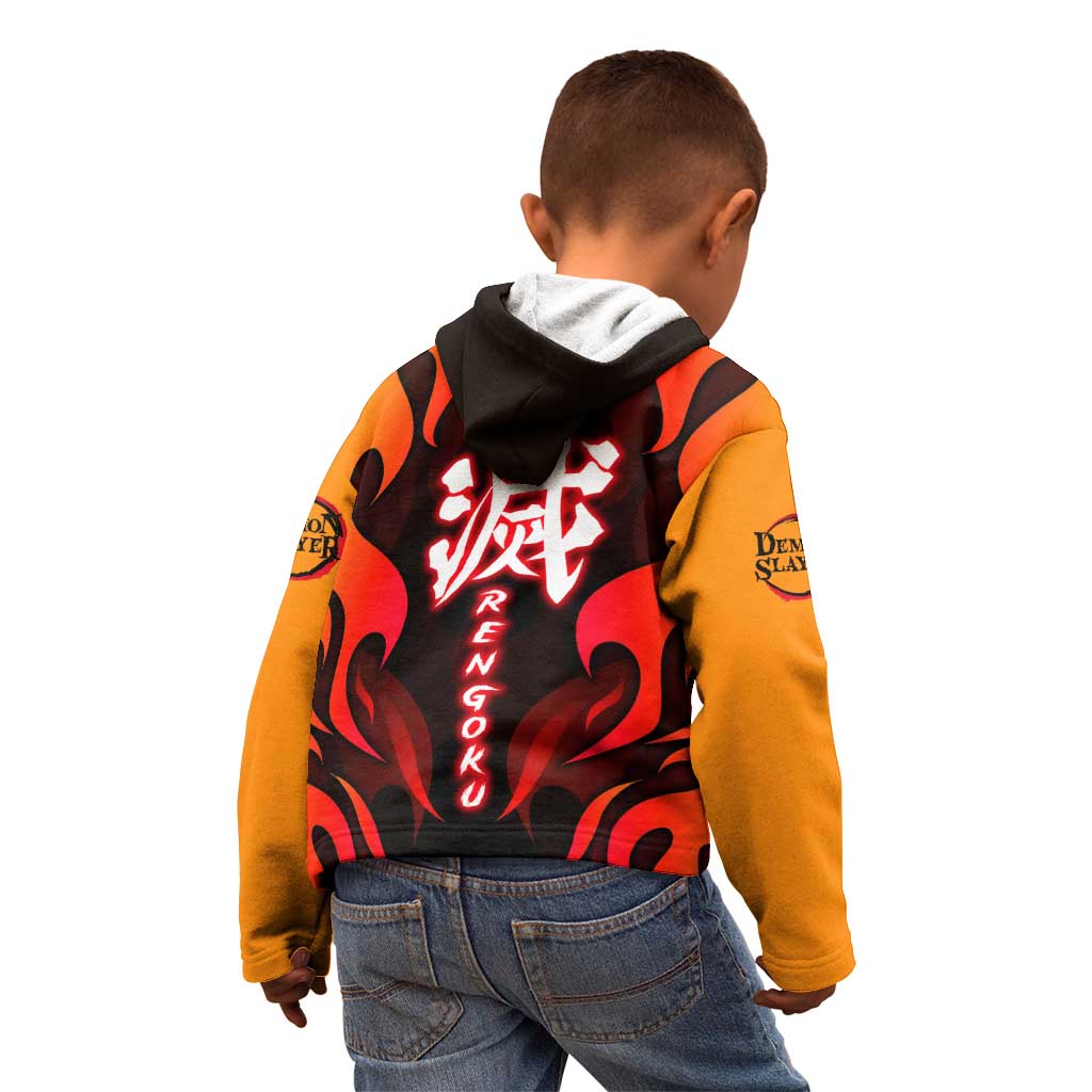 Rengoku Kyojuro - Demon Slayer Kid Hoodie Anime Style - The Mazicc