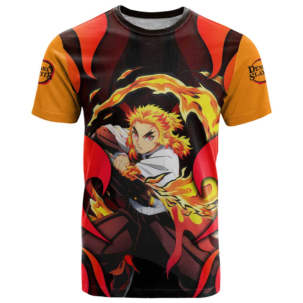 Rengoku Kyojuro - Demon Slayer T Shirt Anime Style - The Mazicc