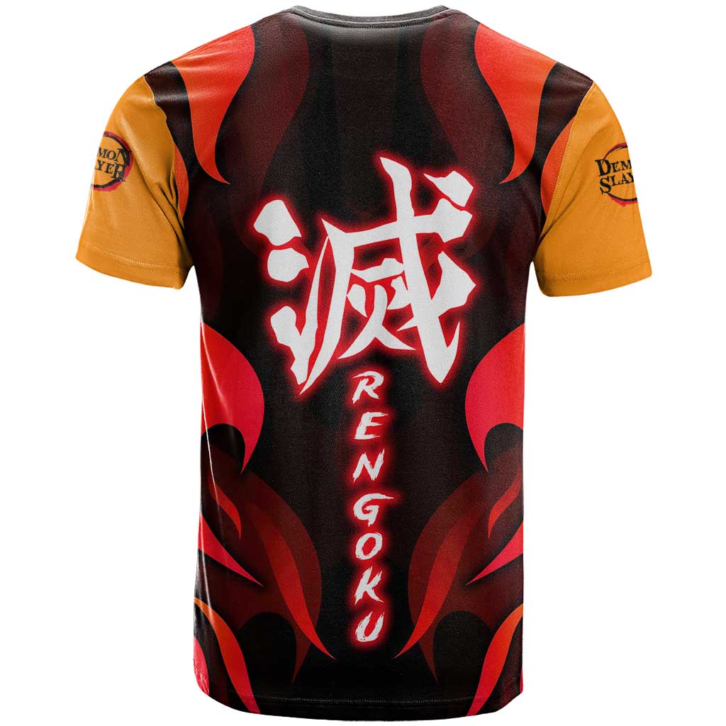 Rengoku Kyojuro - Demon Slayer T Shirt Anime Style - The Mazicc