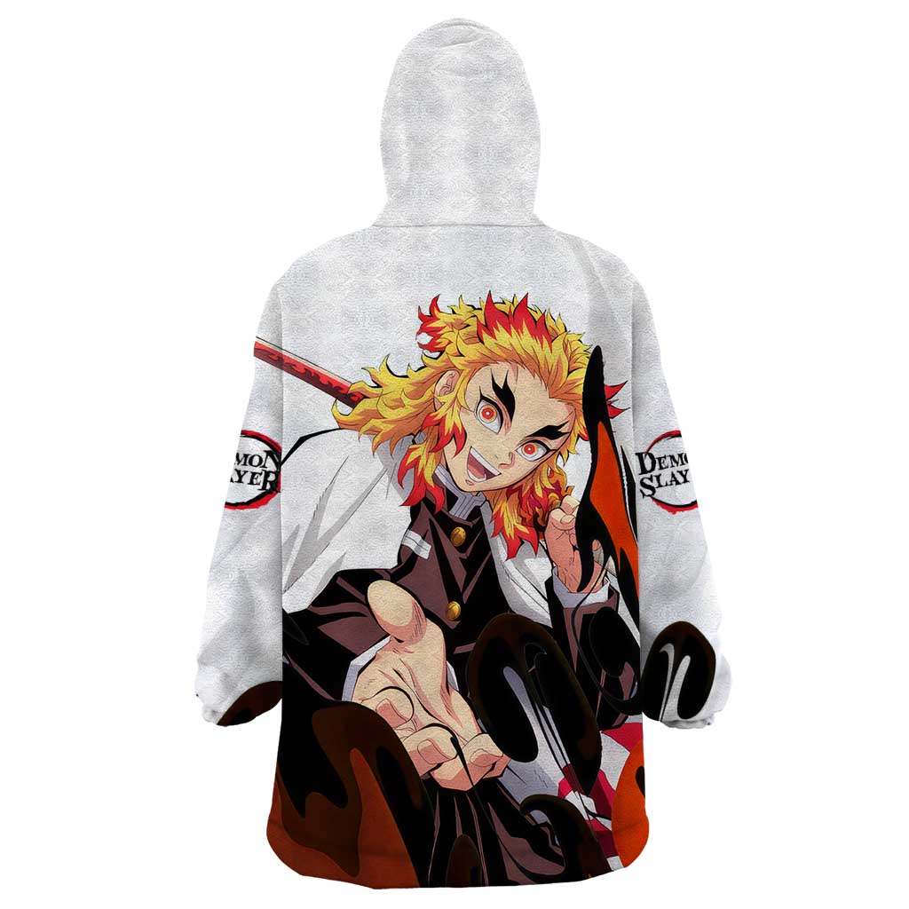 Rengoku Kyojuro - Demon Slayer Wearable Blanket Hoodie Anime Style
