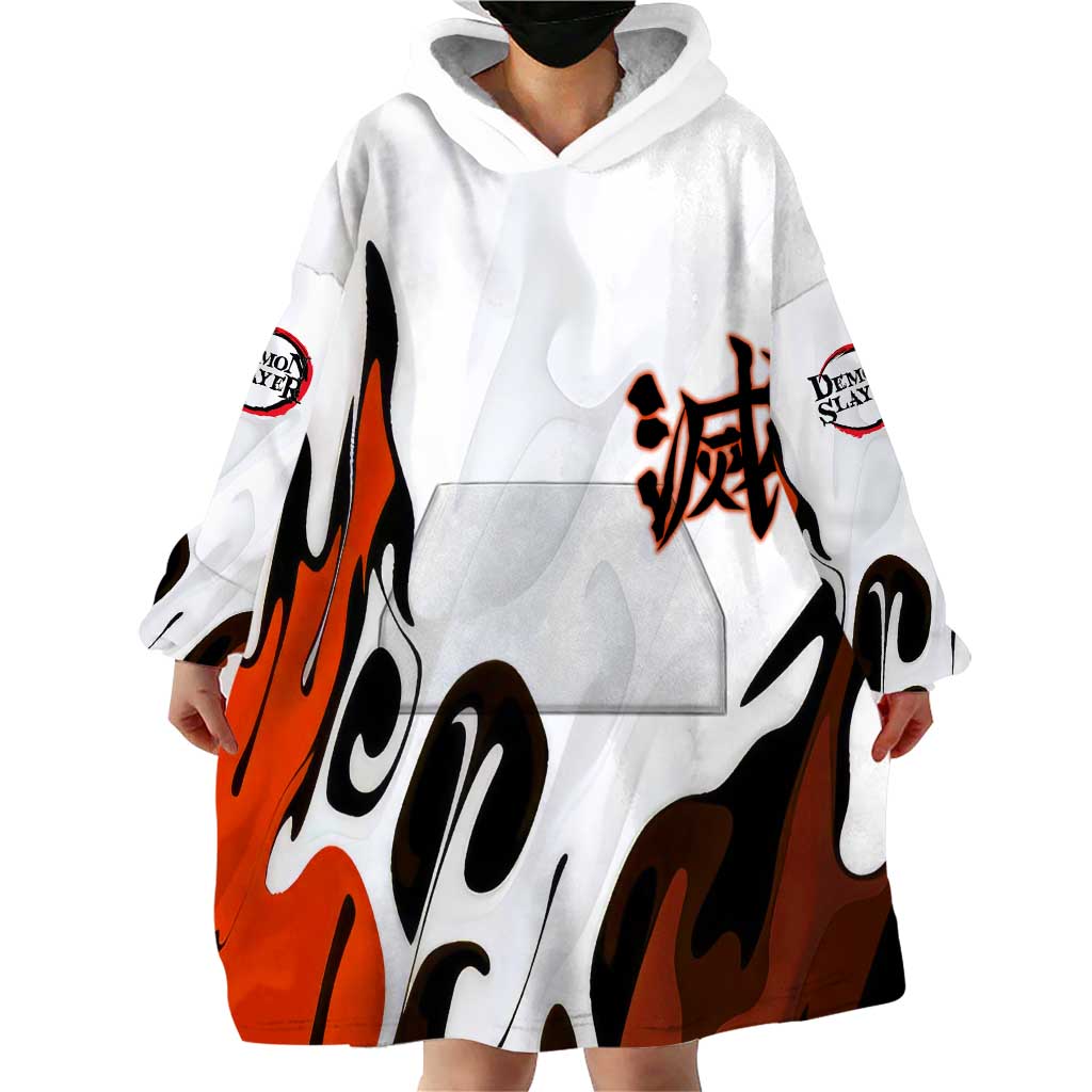 Rengoku Kyojuro - Demon Slayer Wearable Blanket Hoodie Anime Style