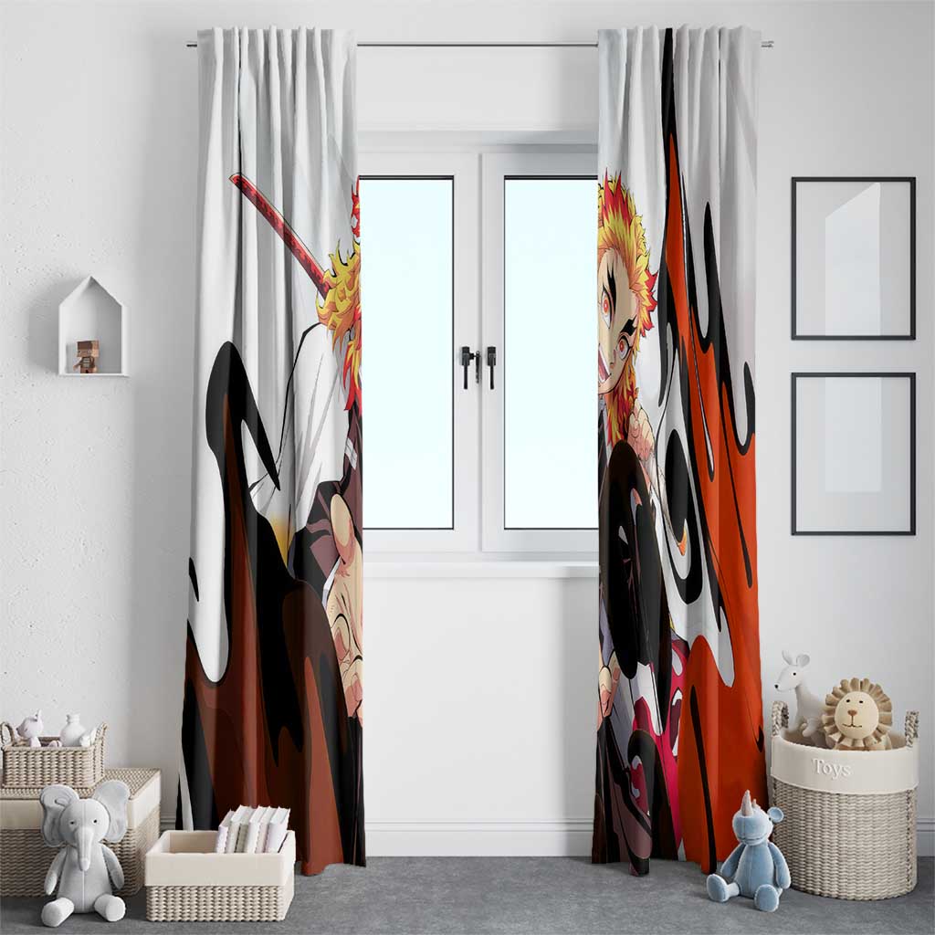 Rengoku Kyojuro - Demon Slayer Window Curtain Anime Style