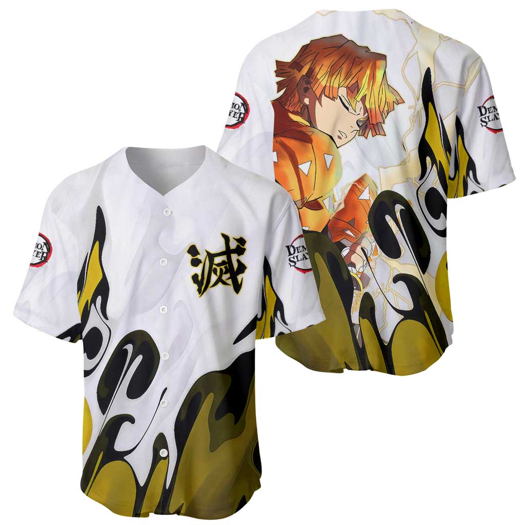 Zenitsu - Demon Slayer Baseball Jersey Anime Style
