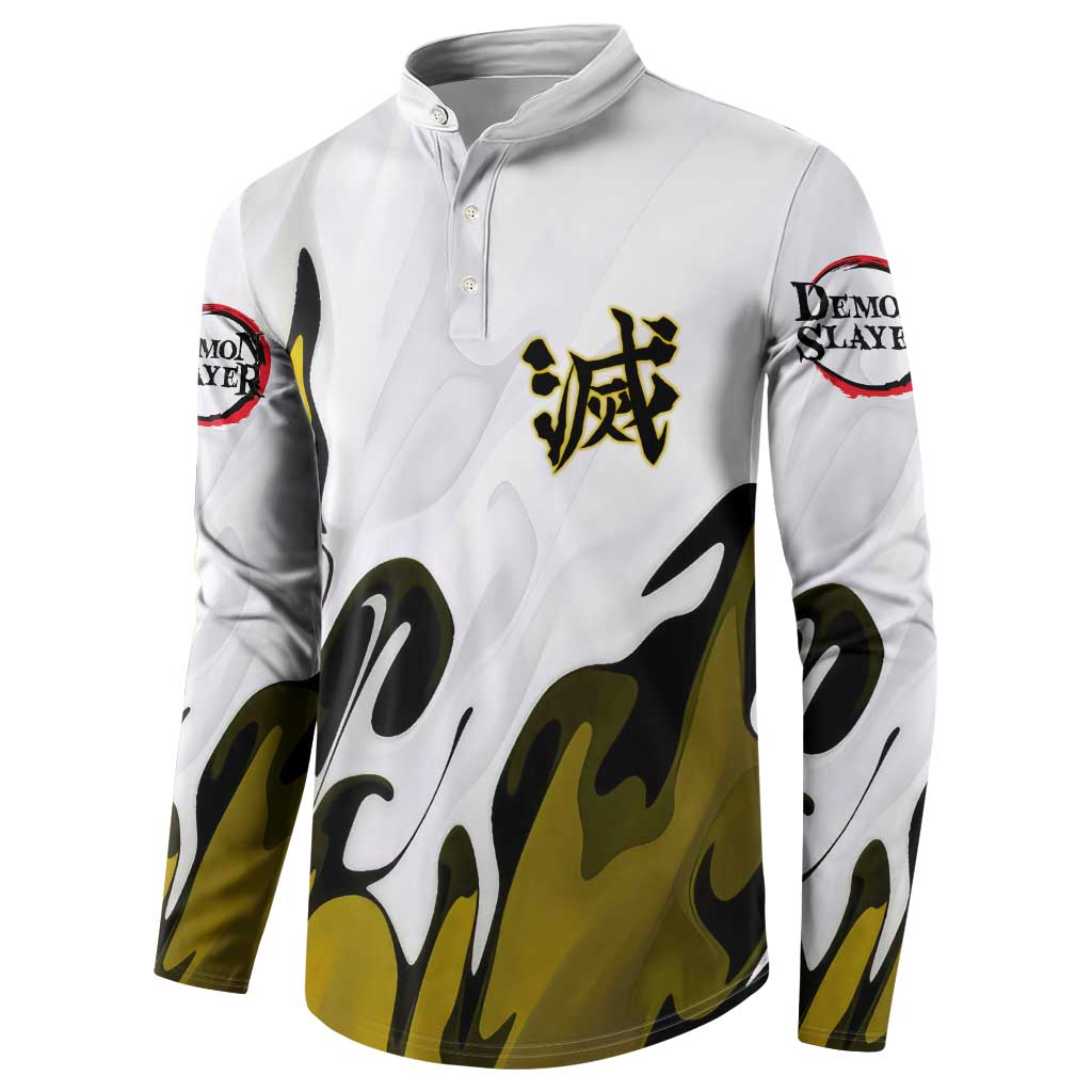 Zenitsu - Demon Slayer Button Sweatshirt Anime Style