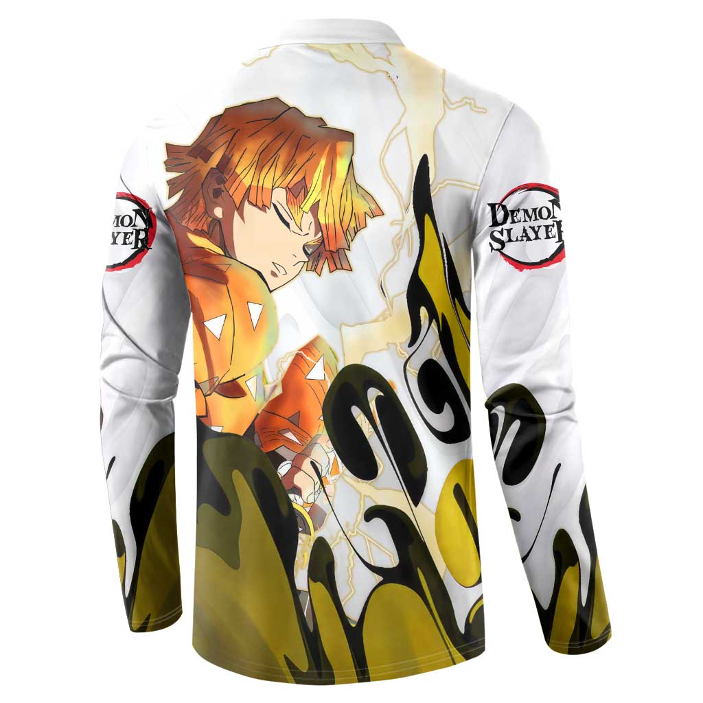 Zenitsu - Demon Slayer Button Sweatshirt Anime Style