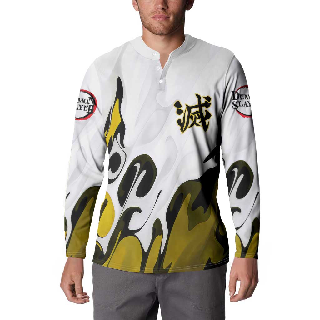 Zenitsu - Demon Slayer Button Sweatshirt Anime Style