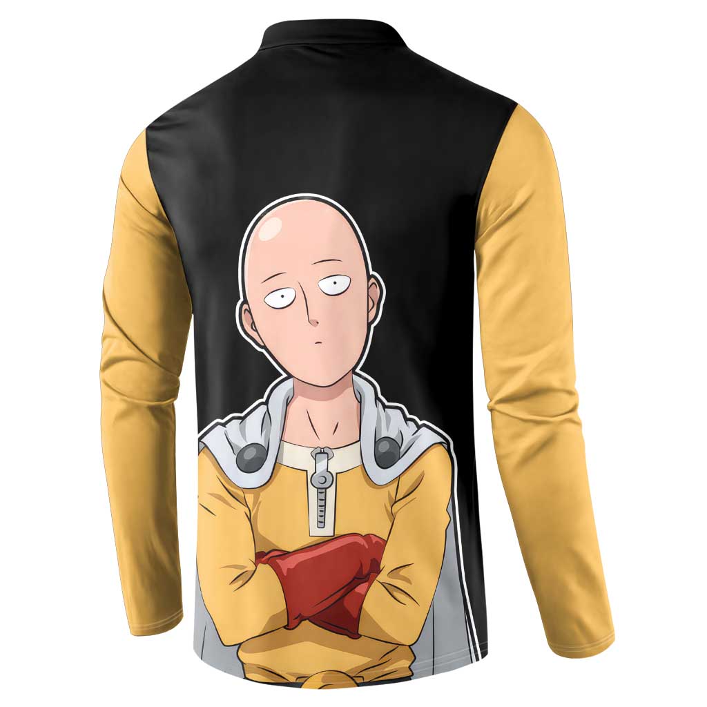 Saitama - One Punch Man Button Sweatshirt Anime Mix Manga Style