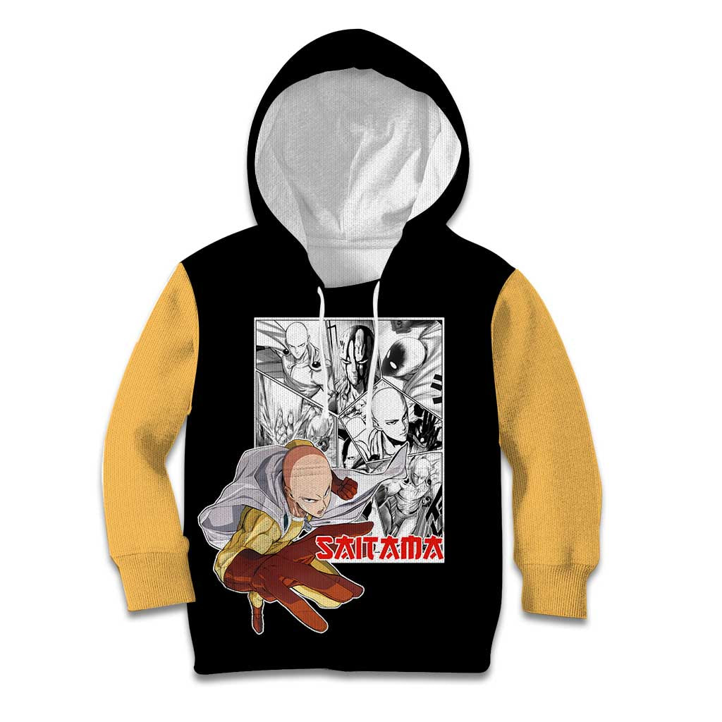 Saitama - One Punch Man Kid Hoodie Anime Mix Manga Style