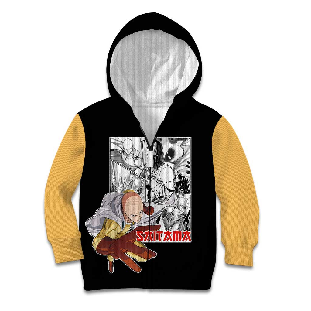 Saitama - One Punch Man Kid Hoodie Anime Mix Manga Style