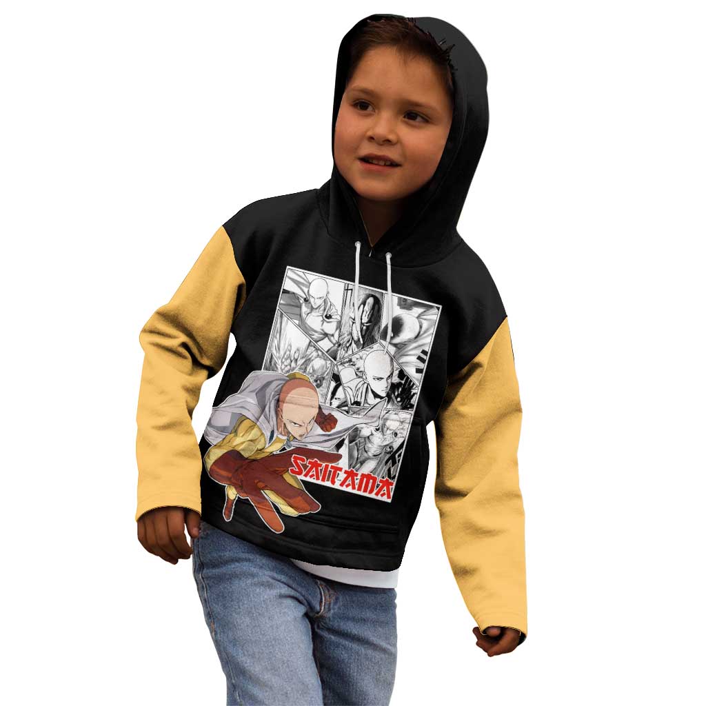 Saitama - One Punch Man Kid Hoodie Anime Mix Manga Style