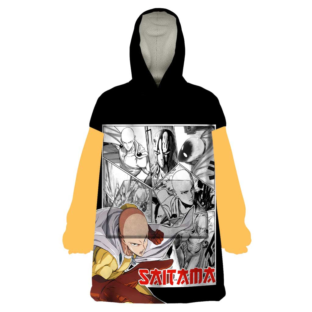 Saitama - One Punch Man Wearable Blanket Hoodie Anime Mix Manga Style