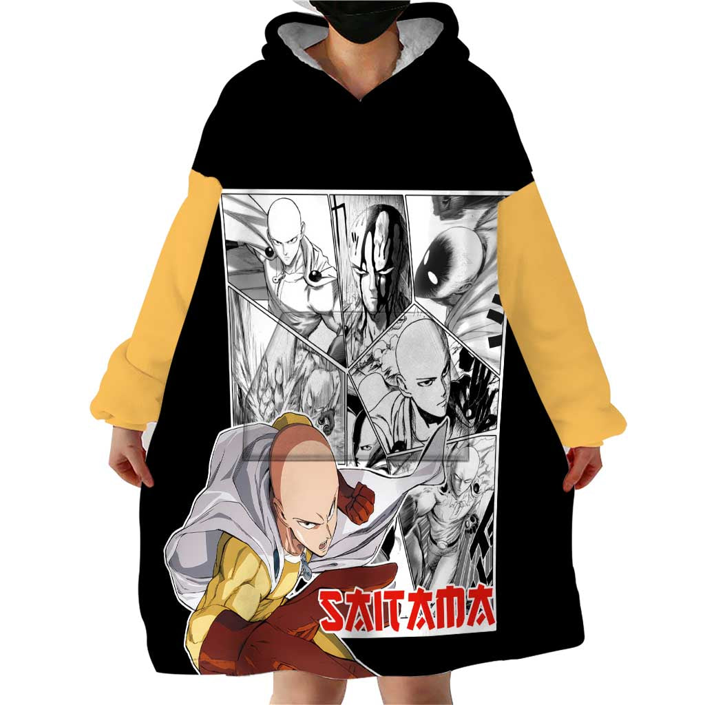Saitama - One Punch Man Wearable Blanket Hoodie Anime Mix Manga Style