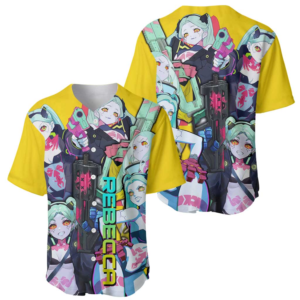 Rebecca - Cyberpunk: Edgerunners Baseball Jersey Anime Style