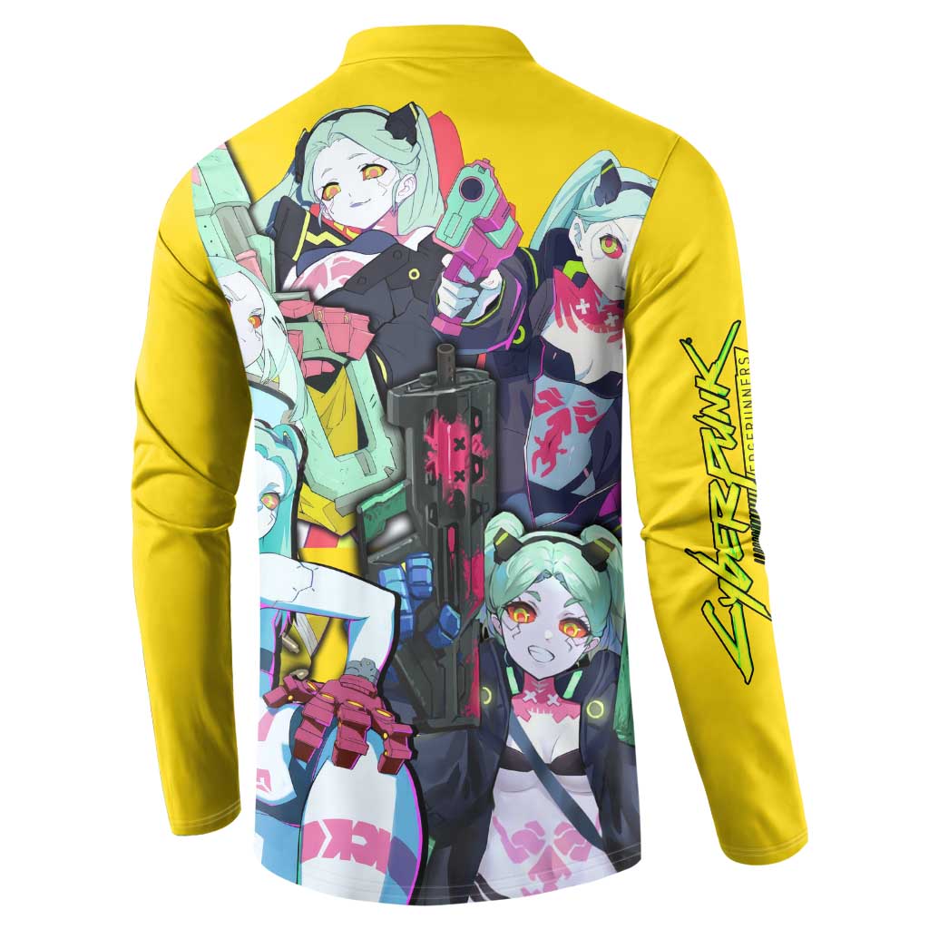 Rebecca - Cyberpunk: Edgerunners Button Sweatshirt Anime Style